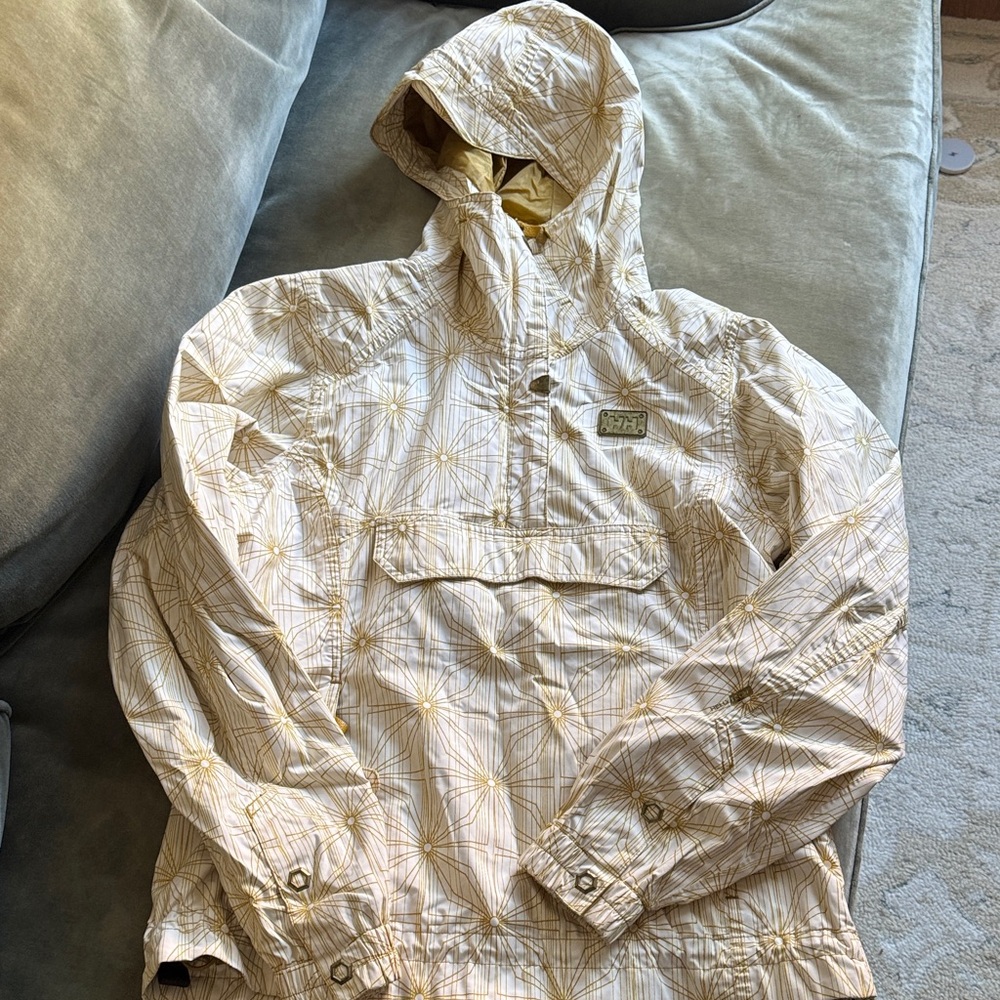 Helly Hansen Beige and Yellow Ski Jacket